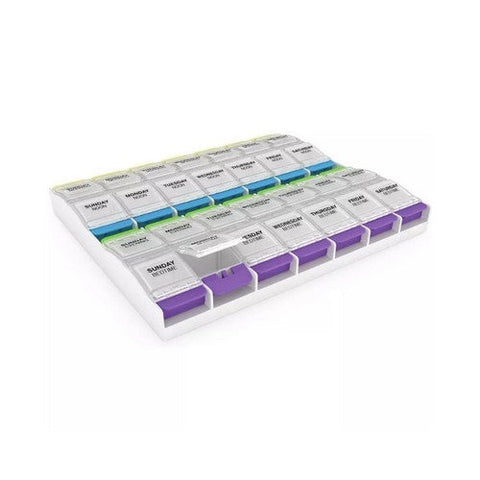 Ezy Dose, Medtime Planner Weekly 4X Day With Push Buttons 2Xl, 1 Each Ezy Dose