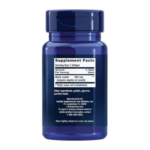 Life Extension, Black Cumin Seed Oil, 60 softgel