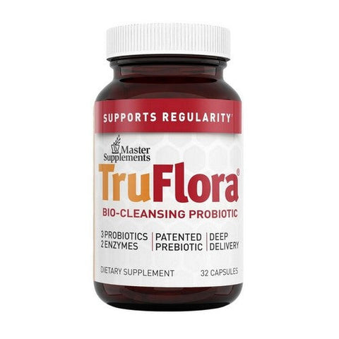 Master Supplements, Theralac TruFlora Probiotics And Enzymes, 15 Billion CFU, 32 Veg Caps Master Supplements