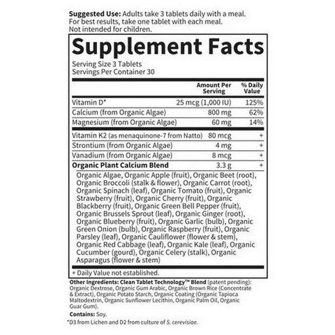 Garden of Life, Organics Plant Calcium, 90 Tabs Garden of Life