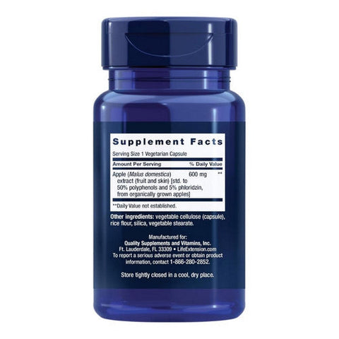 Life Extension, Apple Wise Polyphenol Extract, 600 mg, 30 Vegetarian Capsules