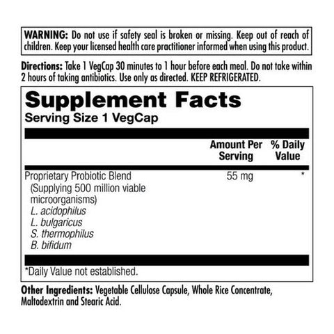 Kal, Acidophilus Probiotic-4, 100 Caps Kal