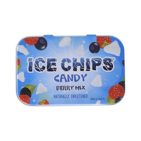 Ice Chips Candy, Hand Crafted Candy Tin Berry, Berry Mix 1.76 oz