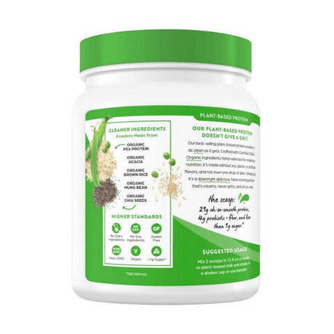Orgain, Organic Plant Based Protein Powder Sweet Vanilla Bean, 1.02 Lbs Orgain