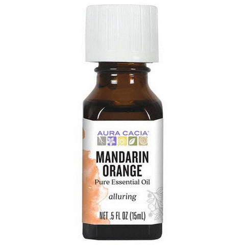 Aura Cacia, Essential Oil Orange, Mandarin, (citrus reticulata) 0.5 Fl Oz