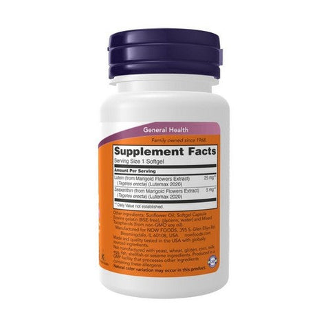 Now Foods, Lutein & Zeaxanthin, 60 Softgels