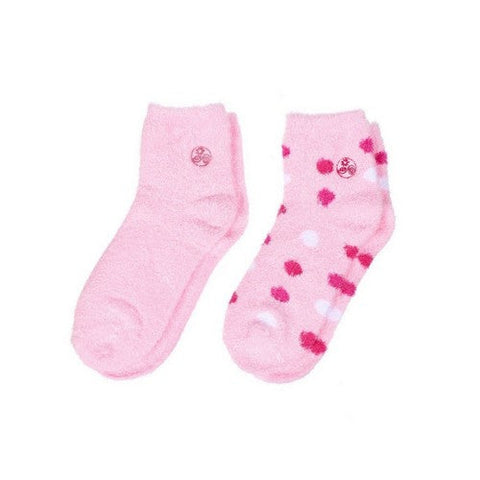 Earth Therapeutics, Aloe Infused Moisturizing Socks Pink Plaid, 2 Pairs Earth Therapeutics