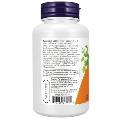 Now Foods, Rhodiola, 500 mg, 120 Veg Caps Now Foods