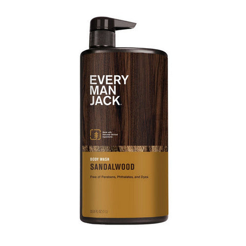 Every Man Jack, Body Wash, Sandalwood 33.8 Oz Every Man Jack