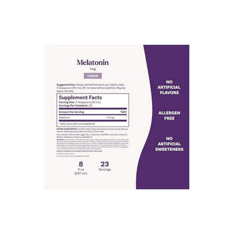 Natrol, Liquid Melatonin Berry, 2.5 Mg, 8 Oz