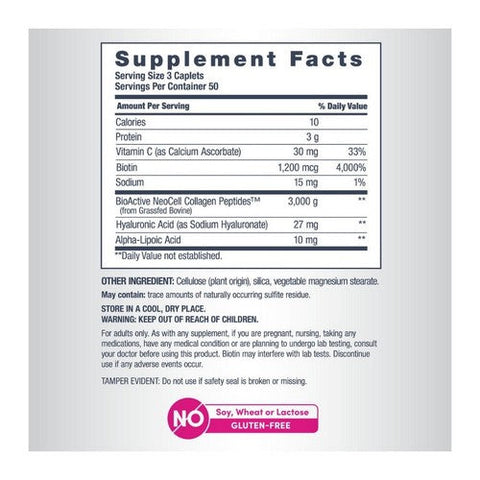 Neocell Laboratories, Collagen Peptides Grass Fed Beauty Builder, 150 Tabs Neocell Laboratories