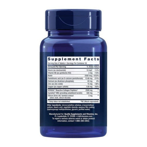 Life Extension, Hair-Skin & Nails Collagen Plus Formula, 120 Tabs