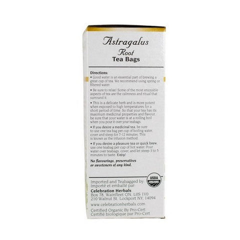 Celebration Herbals, Organic Astragalus Root Tea, 24 Bags Celebration Herbals
