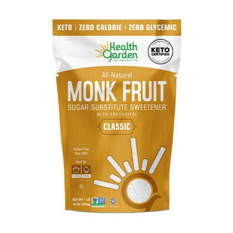 Health Garden, Monk Fruit With Erythritol Classic, 1 lb