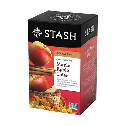 Stash Tea, Maple Apple Cider Herbal Tea, 18 Count