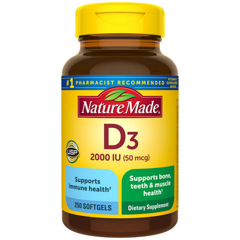 Vitamin D3 250 Softgels by Nature Made