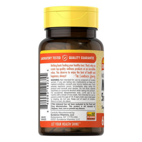 Sundance, Ultra Melatonin Fast Dissolve Tablets Natural Berry Flavor, 5 mg, 60 Tabs Sundance