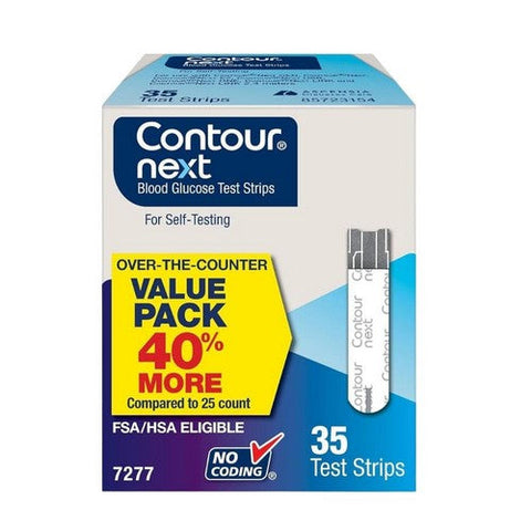 Contour, Blood Glucose Test Strips, 35 Each