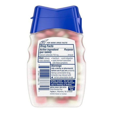 Tums, Extra Strength 750 Antacid Chewable Tablets Melon Berry, 80 Tabs Tums