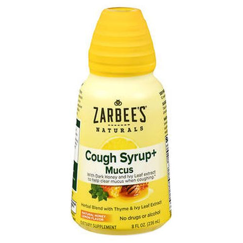Zarbees, Naturals Cough Syrup+ Mucus Natural Honey Lemon Flavor, 8 Oz Zarbees