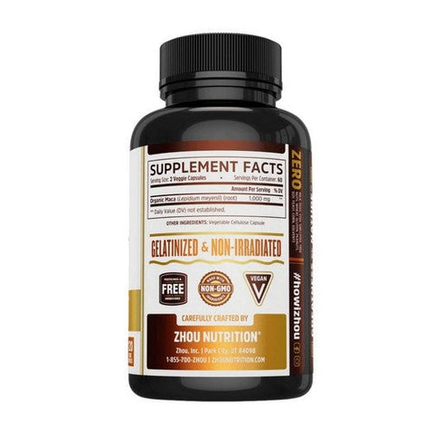 Zhou Nutrition, MACA Superfood Organic, 120 Count Zhou Nutrition