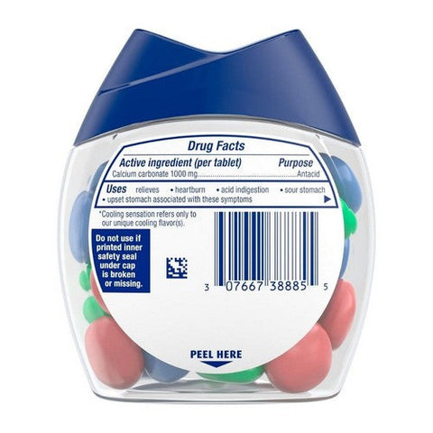 Tums, Ultra Strength Chewy Bites Antacid Cooling Sensation Fruit Fusion, 28 Tabs Tums