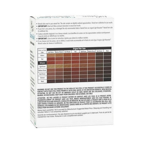 Light Mountain, Color the Gray Natural Haircolor And Conditioner Mahogany, Mahogany 7 Oz