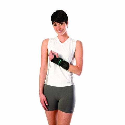 DJO, Wrist Brace AirCast  A2 Nylon / Foam Left Hand Black Medium, Count of 1 DJO