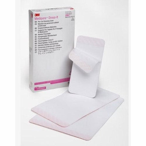 3M, Dressing Retention Tape With Liner Medipore Dress-It White 5-7/8 X 11 Inch Soft Cloth NonSterile, Box Of 25 3M