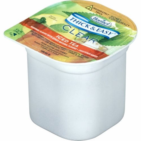 Thickened Beverage 4 oz Iced Tea Flavor Iced Tea - Honey Case of 24 by Hormel
