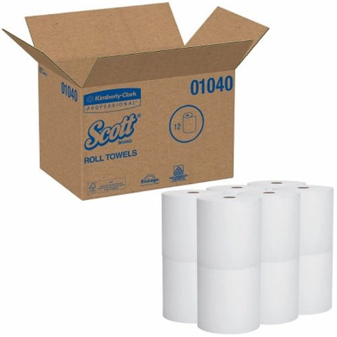 Kimberly Clark, Paper Towel Hardwound Roll 8 Inch X 800 Foot 04142, Count of 12