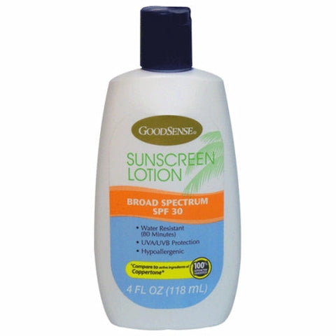 Good Sense, Sun Screen Lotion SPF 30, 4 Oz Good Sense