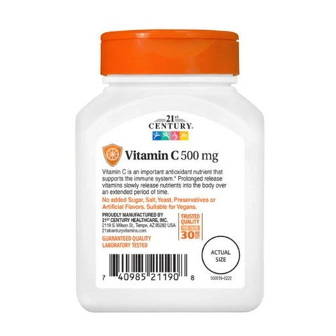 21st Century, Vitamin C Prolonged Release, 500mg, 110 Tabs 21st Century