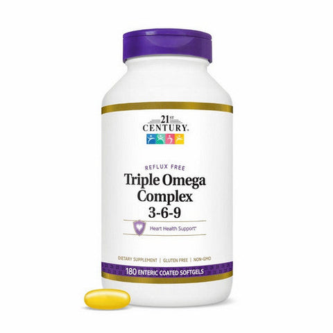 21st Century, Triple Omega Complex 3-6-9, 180 Softgels