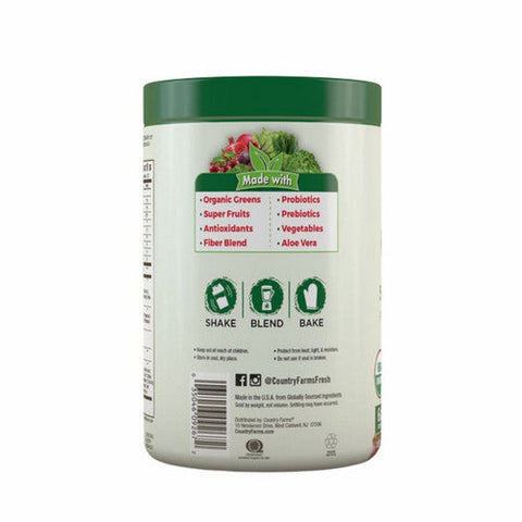 Country Farms, Super Greens Powder Natural, 10.06 Oz Country Farms