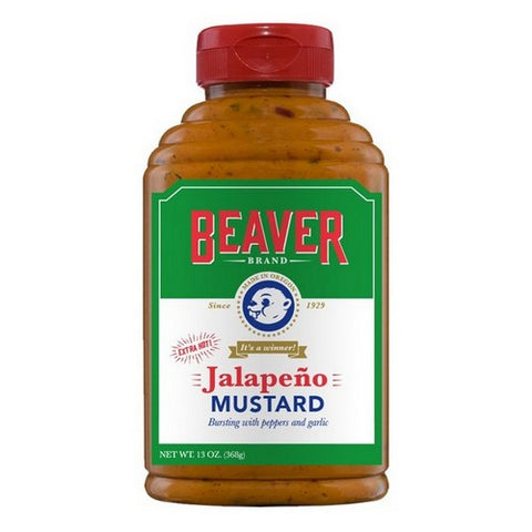 Jalapeno Mustard Extra Hot 13.25 Oz (Case Of 6) by Beaver