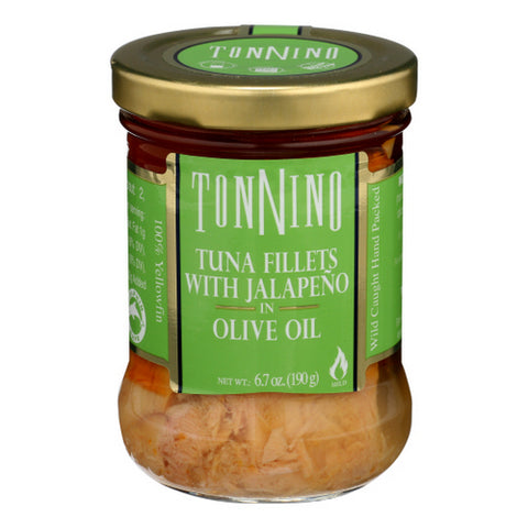 Tuna Fillets in Jalapeno Olive Oil Case of 6 X 6.7 Oz by Tonnino