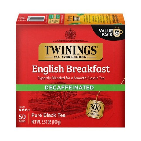 Twinings Tea, Tea Englsh Brkfst Decaf, 50 Bags(Case Of 6) Twinings Tea
