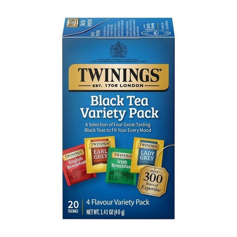 Twinings Tea, Tea Variety Pack, 20 Bags(Case Of 6)