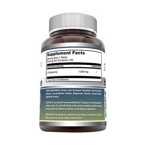 Amazing Nutrition, Amazing Formulas L-Glutamine, 1000 mg, 120 Tabs