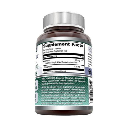 Amazing Nutrition, Amazing Formulas Melatonin Plus L-Theanine, 10 mg/5.5 mg, 120 Tabs