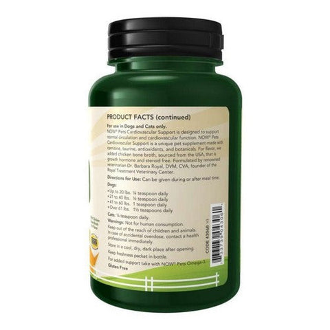Now Foods, Cardiovascular Support for Dog & Cats, 4.5 Oz Now Foods