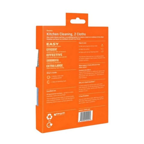 E-Cloth, Kitchen Cleaning Cloth, 2 Count E-Cloth