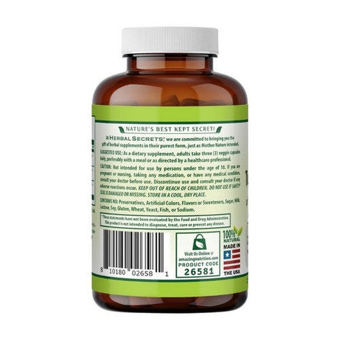 Amazing Nutrition, Herbal Secrets Turmeric Curcumin With BioPerine, 2250 Mg, 180 Veg Caps Amazing Nutrition