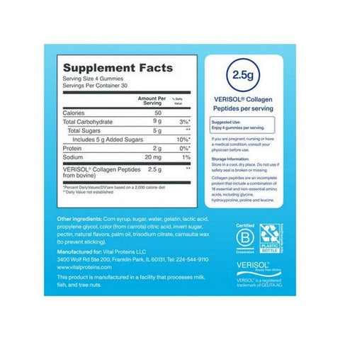 Vital Proteins, Collagen Gummies, 120 Count Vital Proteins
