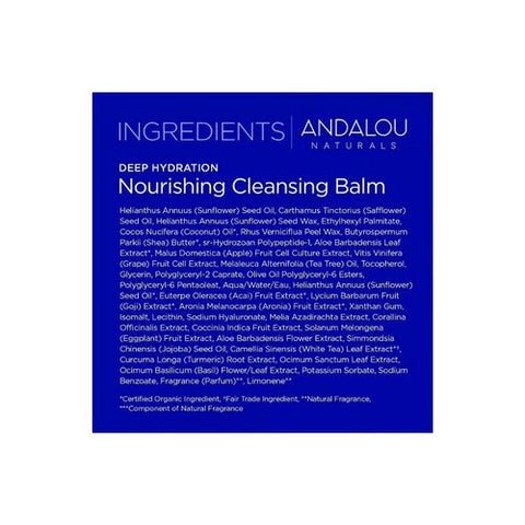 Andalou Naturals, Nourishing Cleansing Balm, 3 Oz Andalou Naturals