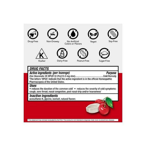 Cold-Eeze, Cold Remedy Lozenges Sugar Free Wild Cherry, 25 Lozenges Cold-Eeze