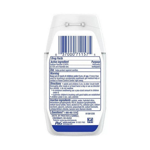 Crest, Complete Plus Scope Anticavity Fluoride Toothpaste Liquid Gel Minty Fresh, 4.6 Oz Crest