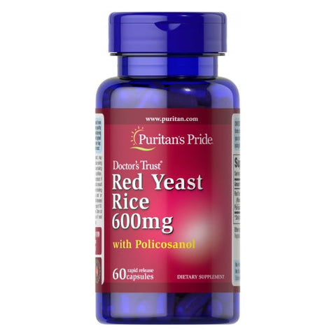 Puritan's Pride, Red Yeast Rice & Policosanol, 60 Capsules Puritan's Pride