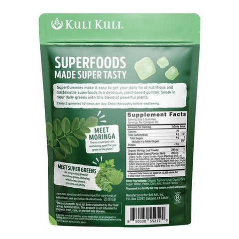 Kuli Kuli, Moringa & Super Greens Gummies, 60 Count Kuli Kuli